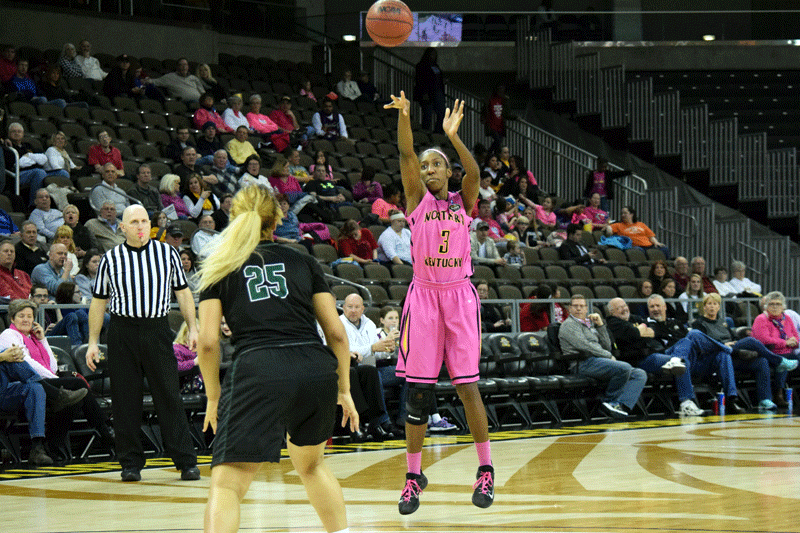 Rebecca Lyttle (3) and the NKU Norse take on Youngstown State 7 p.m. tonight at BB&T Arena. 