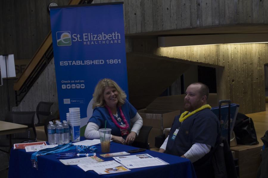 Shannon Miller and Jason Gusto came from St. Elizabeth. They were there to also help students stay safe. 