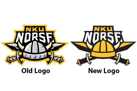 The new NKU logo (right) was implemented by the University March 16, replacing the old logo (left).