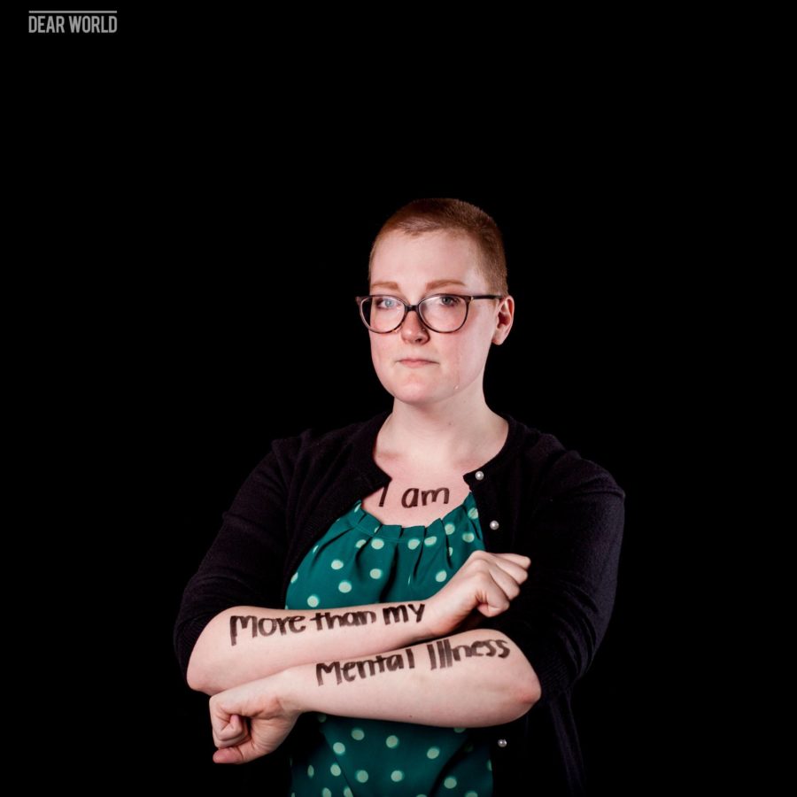 Zoe Welch participated in Dear World at NKU. Welch shared the story of her own mental illness, which she doesn't let define her.  