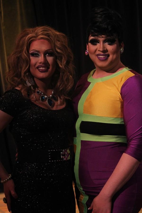 Tara Newone and Sarah Jessica Darker finish another successful NKU Drag Show.