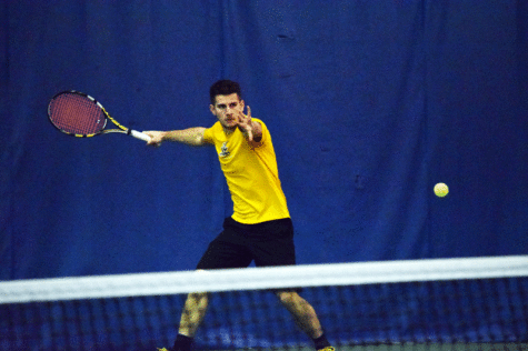 NKU men's tennis player Adrian Isache.