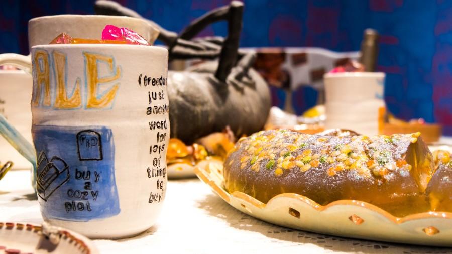 Emma Clixby's favorite parts from her exhibit, "Consumed" are the jello meals. She thinks they represent America's consumerism. 