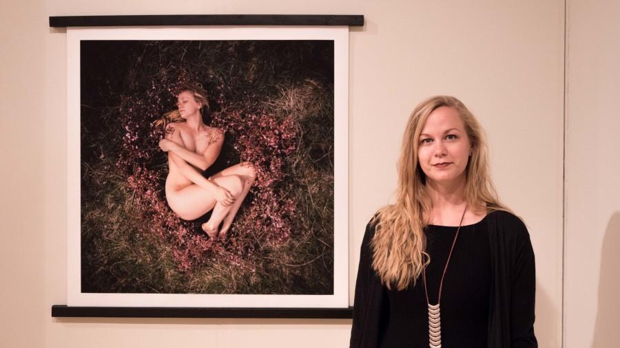 Lindsay McCarty  presented her piece Resilience, a series of self-portraits featuring a variety of life-size nests. 