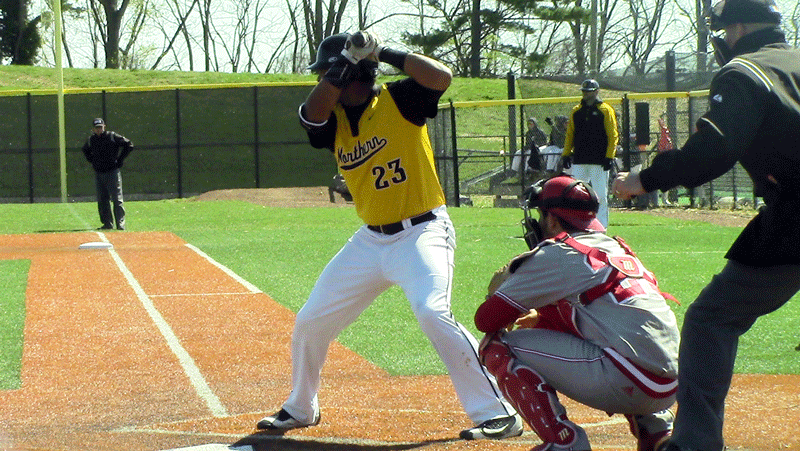 NKU first baseman/pitcher Trey Ganns went 2-5 against Milwaukee on Sunday