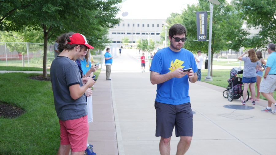 Over 1,000 people joined and battled Pokemon forces Tuesday evening on NKU's campus. 
