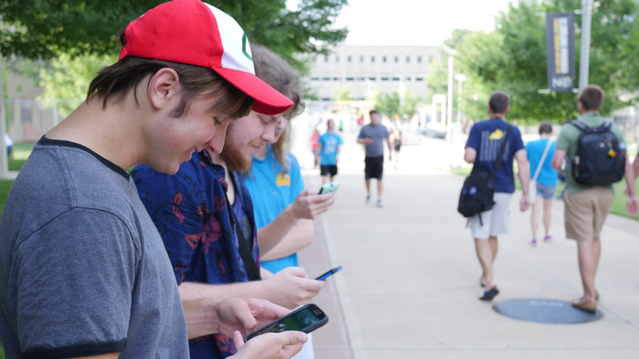 Over 1,000 people joined and battled Pokemon forces Tuesday evening on NKUs campus. 