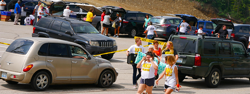 Students moved into their dorms on Thursday to kick off Welcome Week.