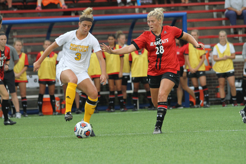 Macy Hamblin took two shots on goal in a 1-0 loss to the UC Bearcats