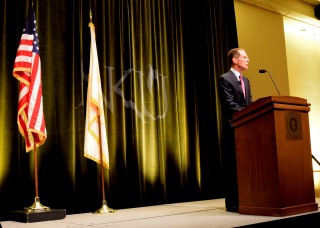 Mearns addressed the NKU community before the start of the new fall semester. The convocation speech took place on Aug. 19.