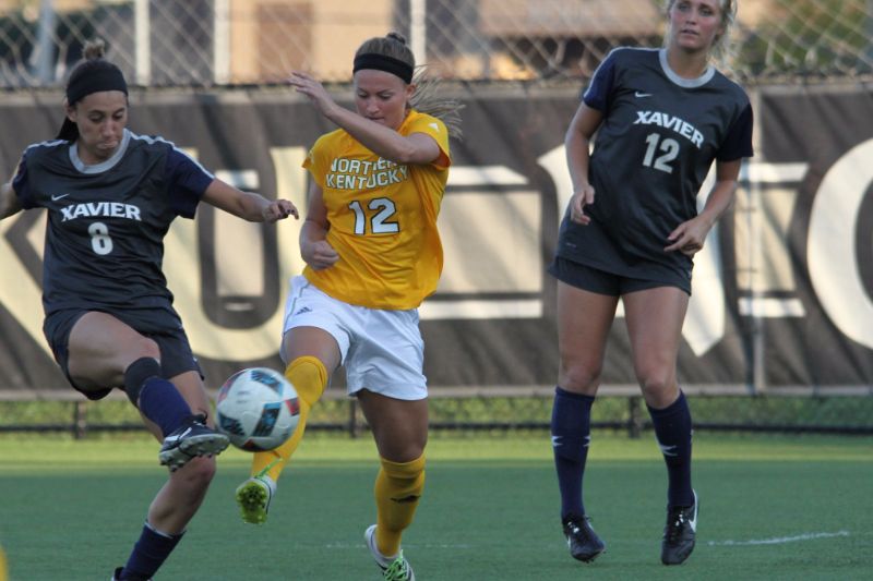 Jessica Frey had five shots against Xavier. The Norse lost 2-1.