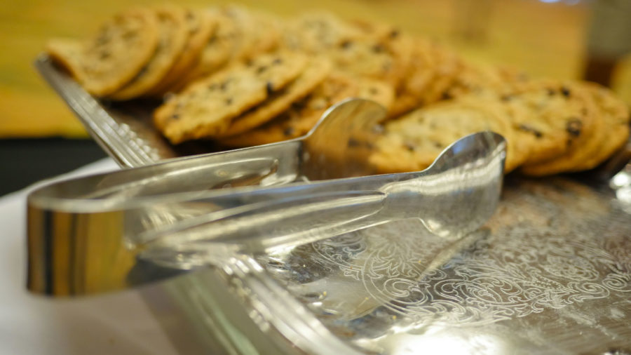 The Study Abroad fair took place in the SU ballroom. Refreshments and cookies were served to students in attendance. 