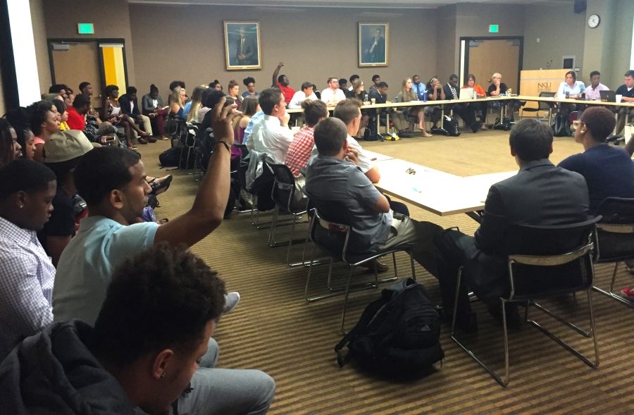 Guests filled the room of SGA's meeting on September 19. Issues of racial and cultural diversity, as well as inclusion, were discussed. 