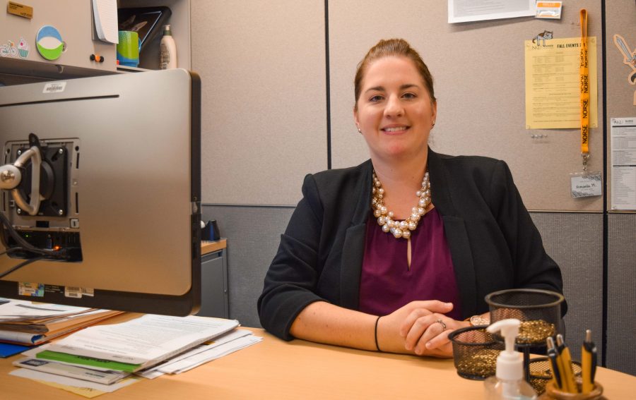 Amanda Meeker, assistant director of NKU Career Services, asks students with questions about potential job offers to contact her and her colleagues.