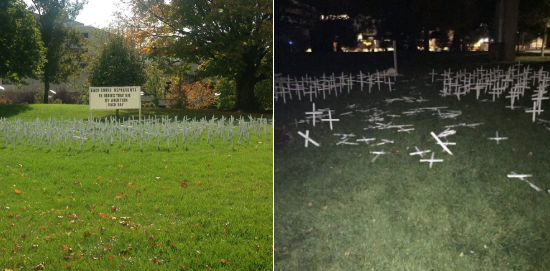 Pro-life display on campus vandalized