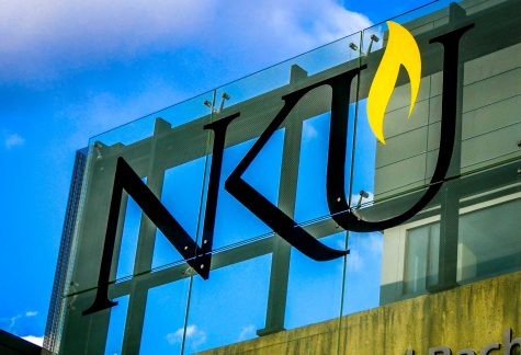 NKUs logo above the Student Union