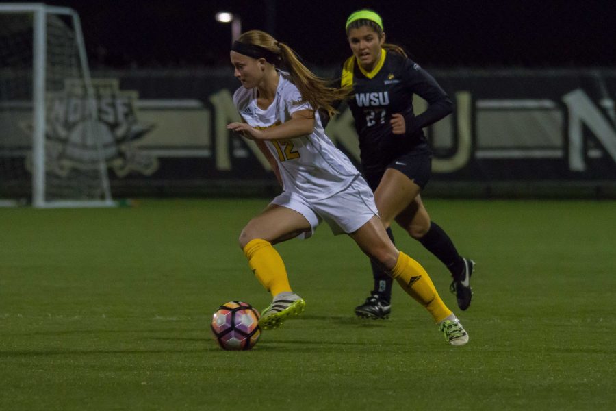 Jessica Frey scored the game winning goal in the 1-0 victory against Wright State in the Horizon League playoffs