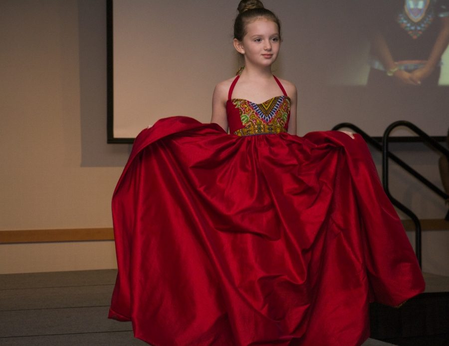 During the African culture section of the night, younger models took the stage. The ethnic African dresses were made by Endexus Designs. 