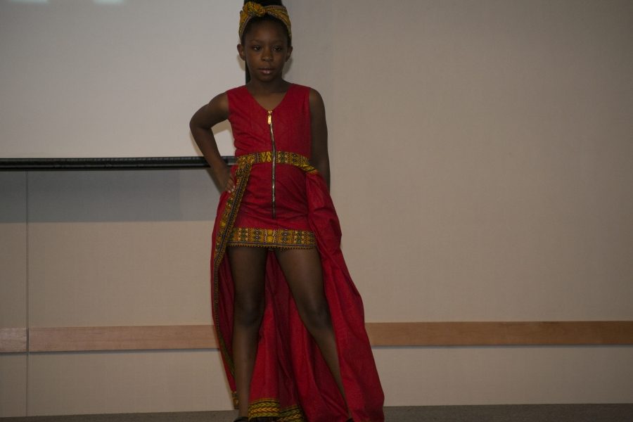 During the African culture section of the night, younger models took the stage. The ethnic African dresses were made by Endexus Designs. 