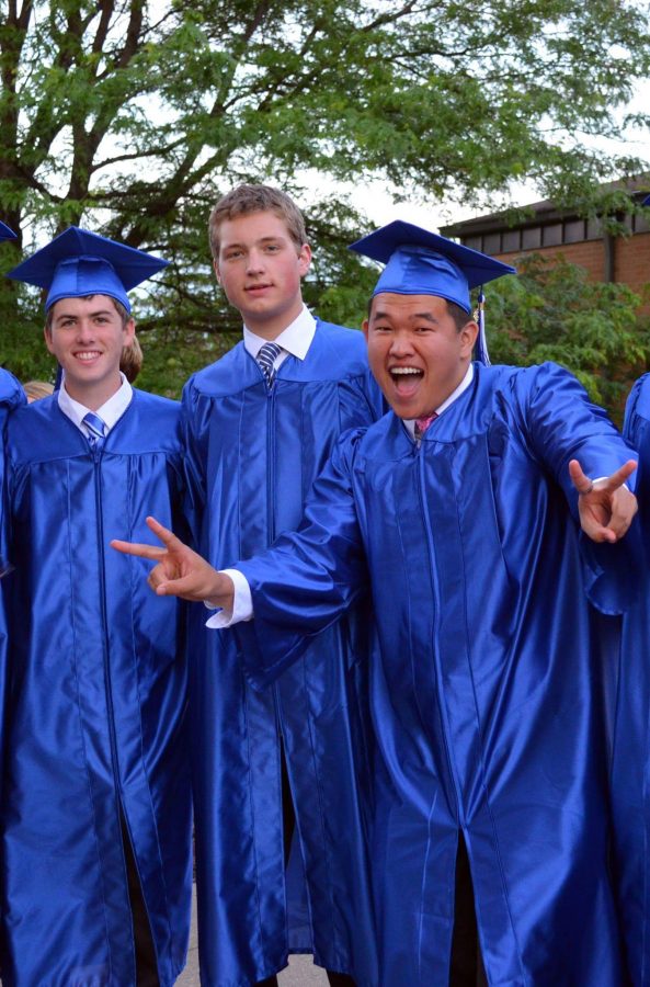 Left to right: Chase Moriconi, Will Huber, and Justin Schmitt are childhood friends. They graduated high school together before taking on their collegiate careers. 