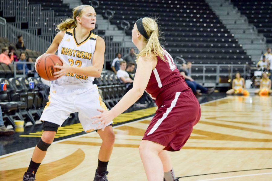 NKU's Kelley Wiegman (22) had 13 points Wednesday in a win over Southern Miss.