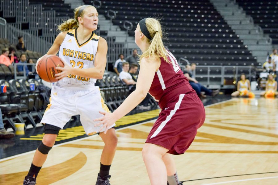 NKUs Kelley Wiegman (22) had 13 points Wednesday in a win over Southern Miss.