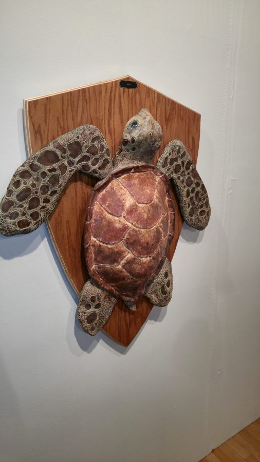 Benny Poynter created replicas of endangered species for his final exhibition. 