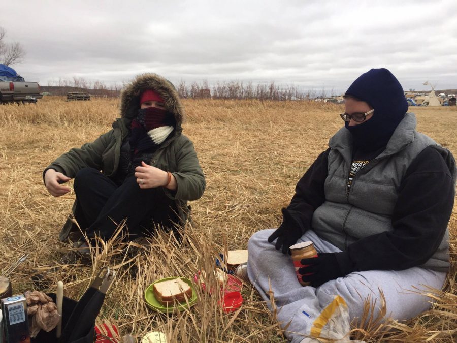 Ellison, her brother Alan Seifert, and friend Gina Shenefelt camped with thousands of others to protest the Dakota Access Pipeline. 