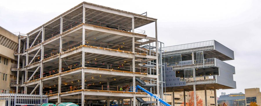 The construction project is ahead of schedule and under budget.