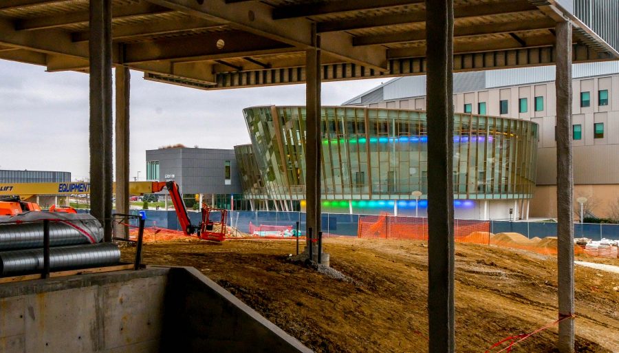 A different view of Griffin Hall that most have not seen yet. The construction is set to be complete in the summer of 2018. 