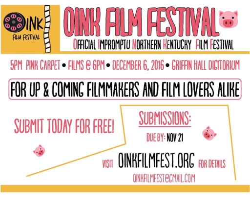 The OINK Film Festival, created by students, takes place 5 p.m. Tuesday in the Griffin Hall Digitorium.