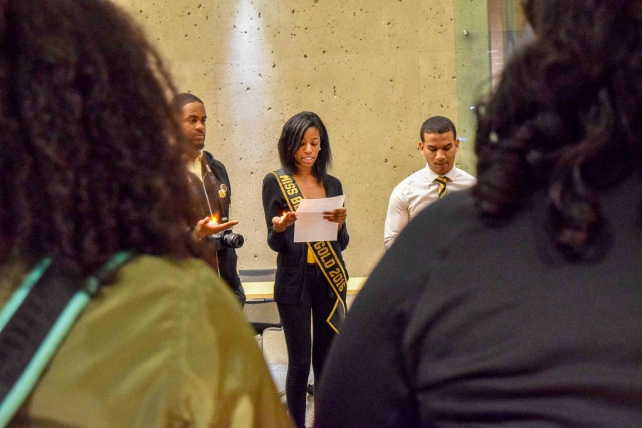 Students were asked to take a moment of silence in Dr. Martin Luther King Jrs honor. 