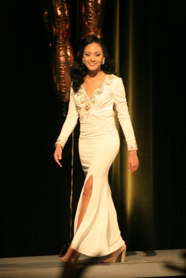 Contestant 3, Skyler Faulkner, Evening Gown. 