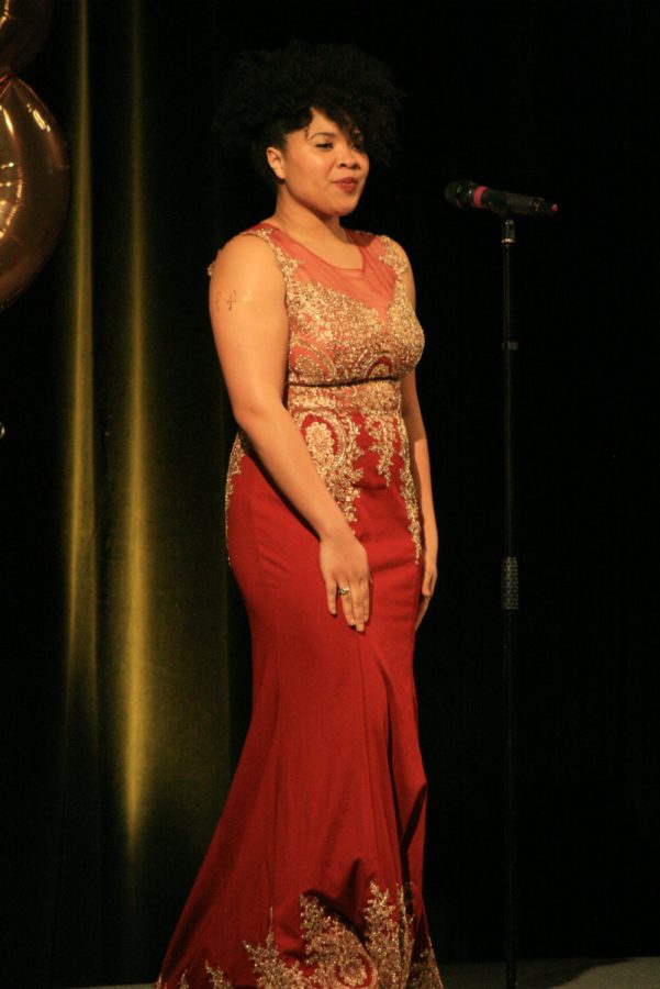 Contestant 6, Cierra English, Evening Gown. 