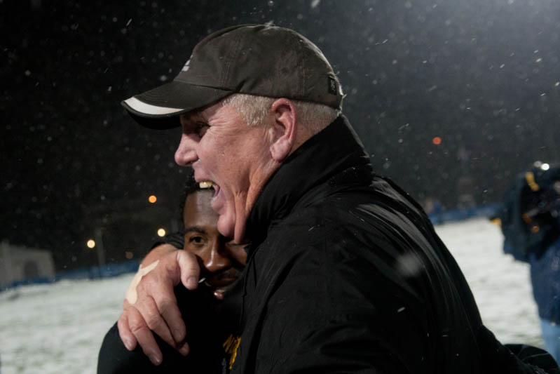 John Basalyga moments after winning the 2010 NCAA DII National Championship