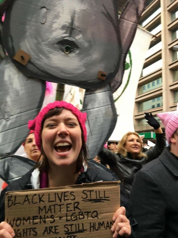 Mackenzie Boyd went to the march at Washington D.C. She said that she got her motivation to be politically active from her mother. 