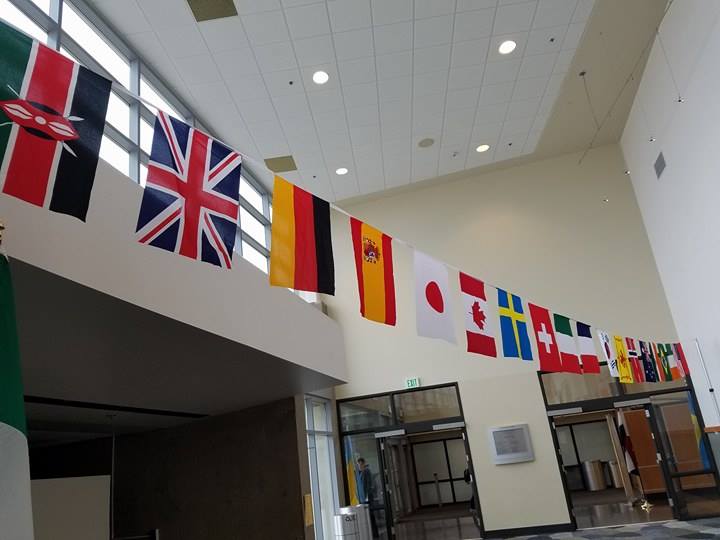 Flags+hang+in+the+Student+Union.