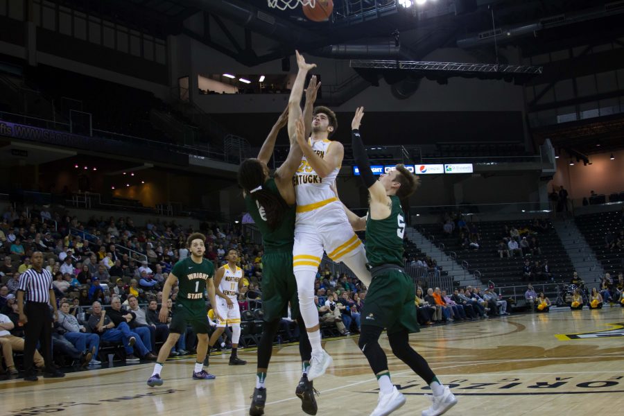 Cole Murray (25) had 23 points Tuesday in NKU's win over Wright State.