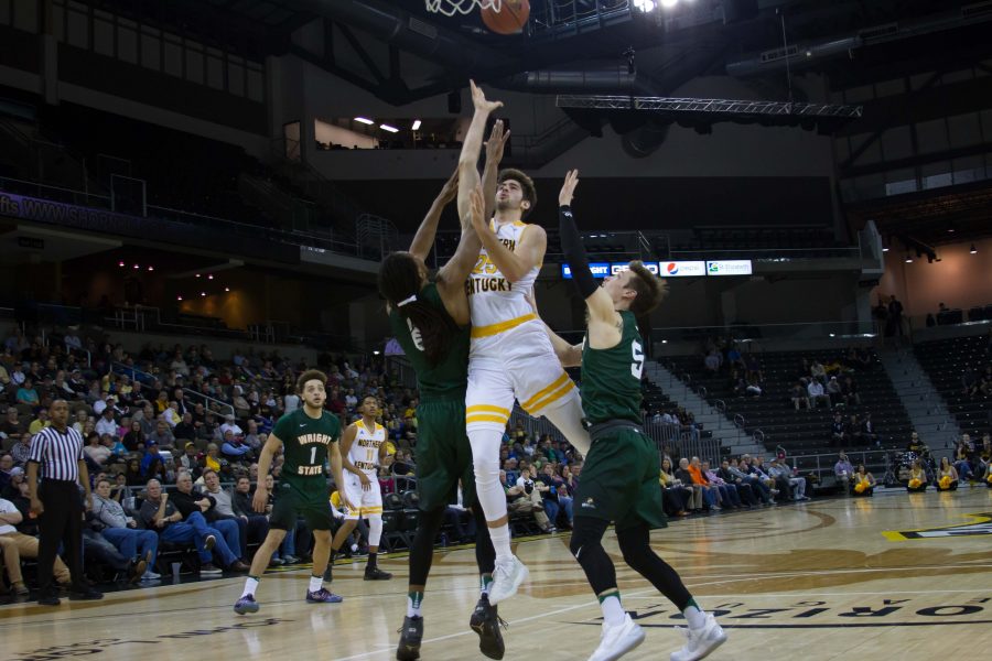 Cole Murray (25) had 23 points Tuesday in NKUs win over Wright State.