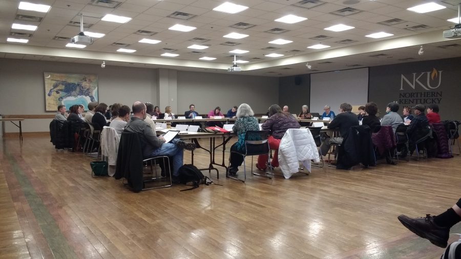 The faculty senate discussed the resolution, among other things, at January's meeting. The resolution will be voted on Feb. 27, unless tabled for a further date. 