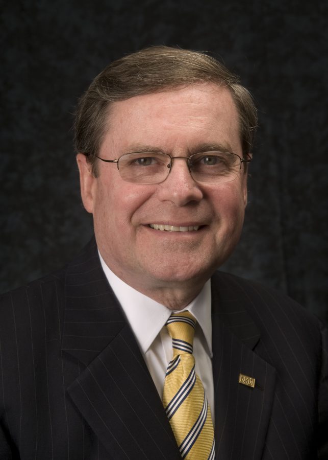 A file photo of Gerard St. Amand, who will be recommended as interim president of Northern Kentucky University during the next board of regents meeting.
