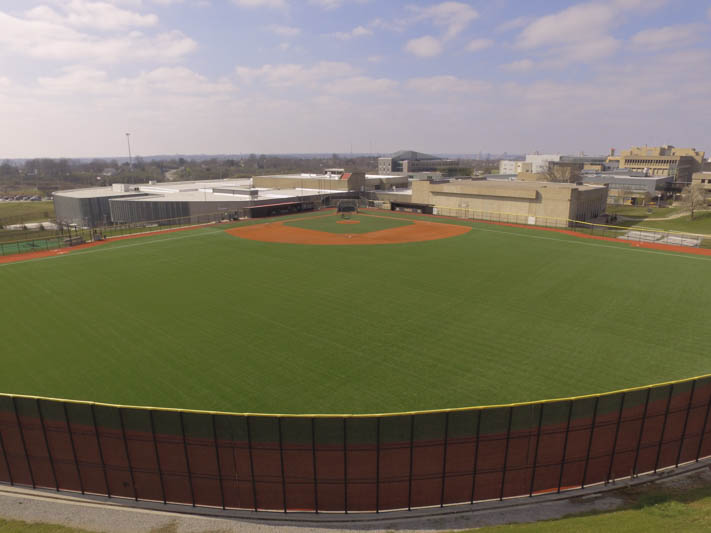 The new turf outfield cost the university $600,125.