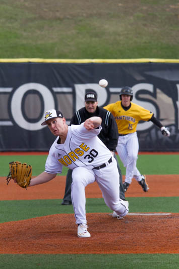 Charlie Jerger gave up seven runs in game 3 of the series against UC
