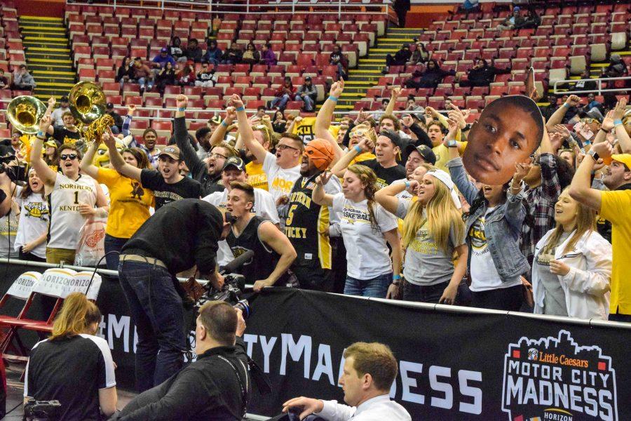 Norse Force president Turner Davidson hopes to see more student crowds like the one at the Horizon League tournament this season.