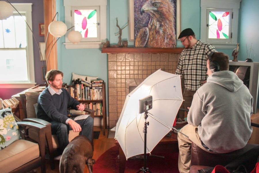 Weller brings the team to his house while filming a video for the GoFundMe page.