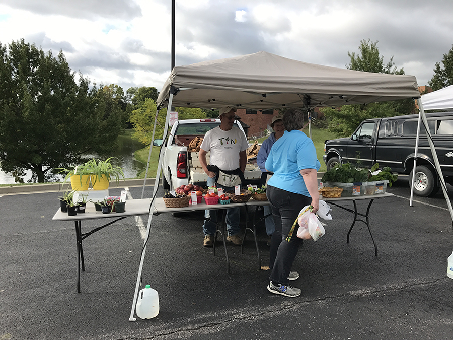 The farmer's market is held on Tuesdays at 3-6 p.m.