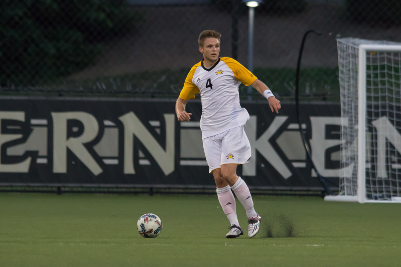 Wlademir Babaew (4) looks for a player to pass to in the game against Fort Wayne