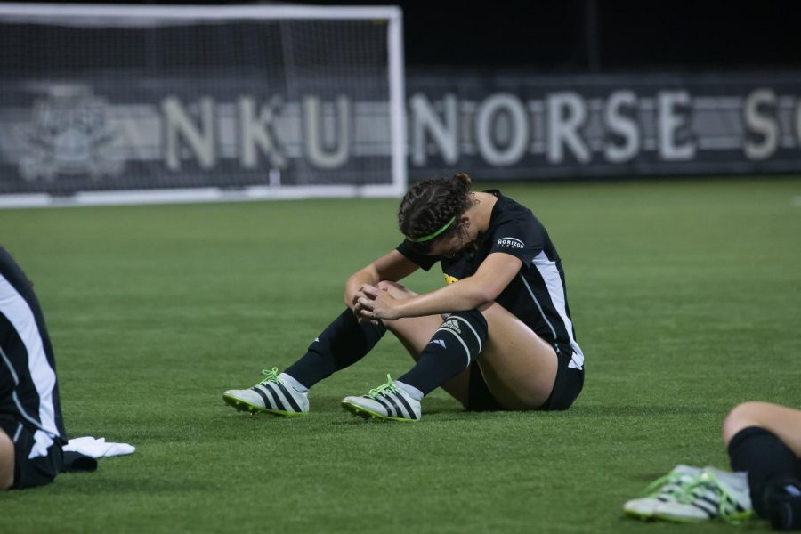 Macy Hamblin (3) after NKUs 1-0 loss against Cleveland State