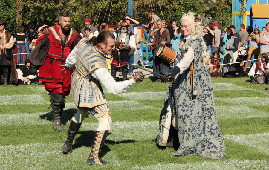 Jace Turner, right, has been participating in renaissance festivals her entire life.