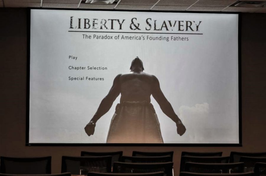 The+award-winning+documentary+Liberty+and+Slavery%3A+The+Paradox+of+Americas+Founding+Fathers+was+shown+at+NKU+on+Sept.+28.